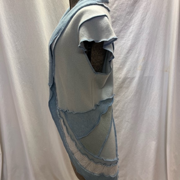 One-of-a-kind cosmic garden designs up cycled cardigan xl handmade stunning - Picture 3 of 6